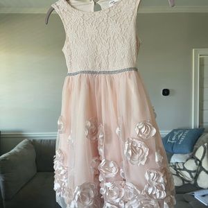 Pale peach formal dress 6x